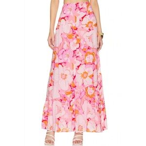 MINKPINK Josie Floral A Line Maxi Skirt